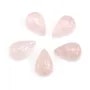Cabujón Cuarzo rosa gota 4x6mm x 4pcs