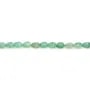 Quarz Aventurin (Grüne Erdbeere) facettierter Tropfen 4x6mm x 38cm