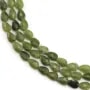 Canada jade faceted drop 4x6mm x 38cm