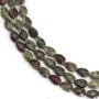 Dragon Blood Jasper faceted drop 4x6mm x 38cm