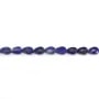 Faceted Lapis Lazuli drop 4x6mm x 38cm