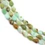 Chrysoprase goutte facetté 4x6mm x 38cm