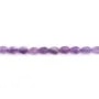 Amatista gota facetada 4x6mm x 38cm