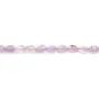 Jade violet faceted drop 4x6mm x 38cm