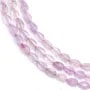 Jade violet faceted drop 4x6mm x 38cm