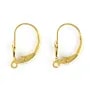 Schlafende Ohrringe Fleur de Lys 15mm - Gold Filled x 2 Stück