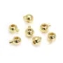 Perla rotonda da schiacciare 3.5mm - Dorato x 10pcs