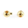 Perle ronde à écraser 3.5mm - Doré x 10pcs