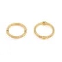 Intercalador redondo decorado 12mm - Dorado x 2pcs