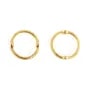 Intercalador redondo decorado 12mm - Dorado x 2pcs