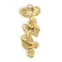 Anhänger dreifache Blume 15x37mm - Edelstahl 304 vergoldet x 1Stk.