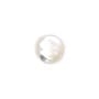 Round White Mother-of-Pearl Cabochon 2mm x 4pcs