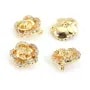 Strass-Blume Kamelie 10mm - Gold x 1Stk.