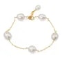 Bracciale Perla di coltura d'acqua dolce bianca - Gold filled x 1pc