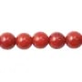 Bambou de mer, teinte rouge, ronde, 12mm  x 40cm