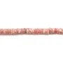 Rhodochrosite rondelle heishi 5-6mm x 40cm