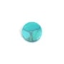 Cabochon Turchese ricostituito verde rotondo piatto 10mm x 2pz