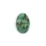 Afrikanischer ovaler Cabochon-Türkis 6x8mm x 2 Stück