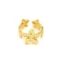 Verstellbarer, dicker Ring mit mehreren Blumen - Vergoldeter Edelstahl 304 x 1 Stück