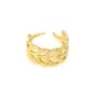Verstellbarer Blatt-Ring - Vergoldeter Edelstahl 304 x 1 Stück