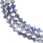 Diaspro macchia blu trifoglio 7.5mm x 38cm