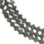 Jaspe Kambaba trèfle 6.5mm x 38cm