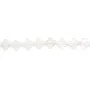 Rock crystal clover 10mm x 38cm