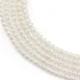 Perle coltivate d'acqua dolce, bianche, semi-tonde, 4-5mm x 2pz