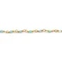 Rosenkranzkette Amazonit rund 2mm - Vergoldetes Silber 925 x 20cm