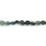 Baroque moss agate nugget 6-8mm x 39cm