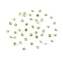 Óxido de circonio talla redonda brillante caqui 2mm x 50pcs