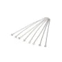 Flat head nail 1.3x0.4x25mm - Rhodium plated 925 silver x 10pcs