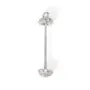 Screw-on bail for fully drilled pearl 24mm - cubic zirconia & Rhodium-plated 925 silver x 1pc