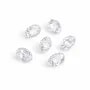 Ciondolo Zirconio Ovale Forato 4x6mm | Fornitore Accessori Gioielli