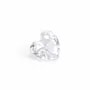 Pendente Ossido di zirconio cuore sfaccettato 5mm x 2pz