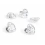 Pendente Ossido di zirconio cuore sfaccettato 5mm x 2pz