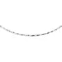Adjustable screw-in bracelet 0.9mm with clasp and extension - Sparkle - Rhodium-plated 925 silver x 1pc