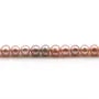 Pérolas de cultura de água doce, roxo redondo 4mm | Pérola para colar