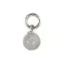 Pingente Labradorite redondo 4mm - Prata 925 rodiada x 1pc