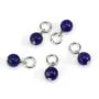 Round Lapis Lazuli Charm 4mm | Jewelry Materials Supplier