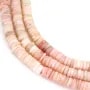Opale rosa rondella heishi sfaccettato 8-9mm x 40cm