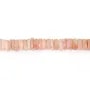 Opale rosa rondella heishi sfaccettato 8-9mm x 40cm