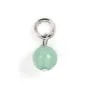 Breloque Aventurine rond 4mm - Argent 925 rhodié x 1pc