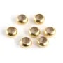 5mm round stopper gold on brass x 10pcs