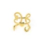 Verstellbarer Ring 3 Reihen Fantasie - Edelstahl 304 vergoldet x 1 Stk.