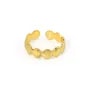 Adjustable shell ring - Gold-plated stainless steel 304 x 1pc