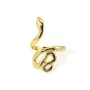 Bague réglable serpent - Acier inox 304 doré x 1pc