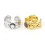 Bague réglable liane épineuse pour cabochon 6mm - Acier inox 304 x 1pc