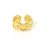 Adjustable thorny vine ring for 6mm cabochon - Gold 304 stainless steel x 1pc