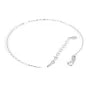 Brazalete ajustable 0.9mm para atornillar con cierre y extensión - Sparkle - Plata 925 rodiada x 1pc